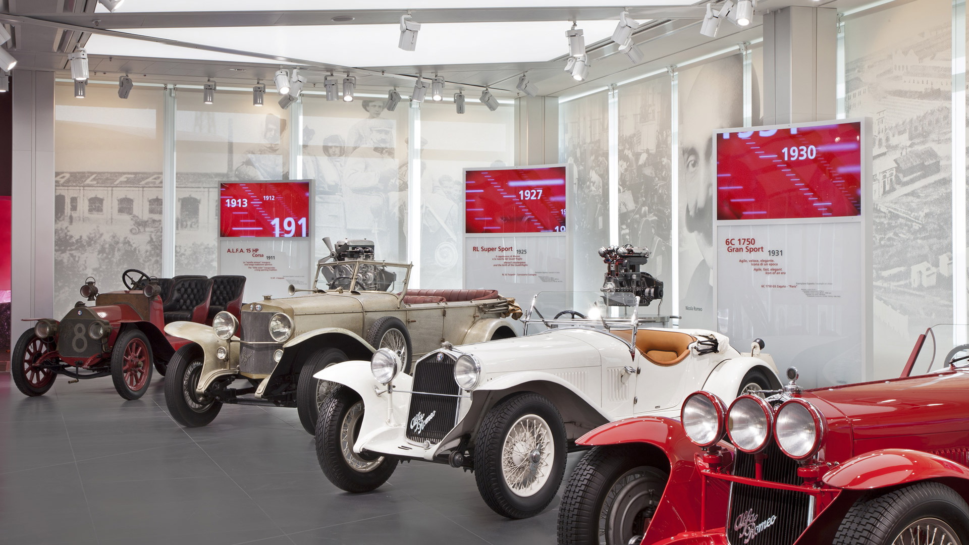 Official Alfa Romeo Museum in Milan, Italy