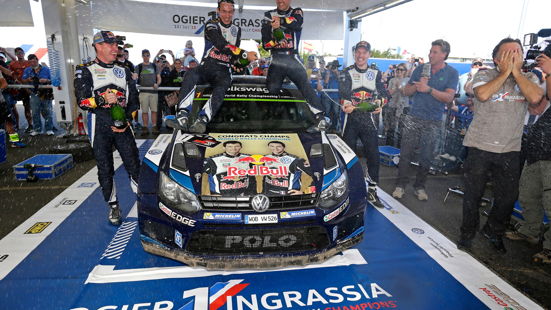 Volkswagen celebrates 2015 World Rally Championship victory