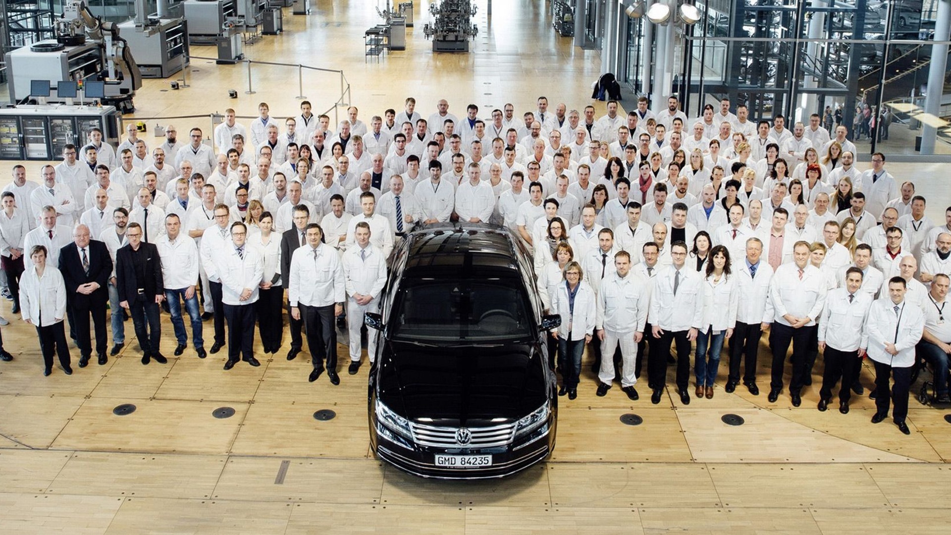 Volkswagen celebrates end of Phaeton production at Transparent Factory in Dresden, Germany