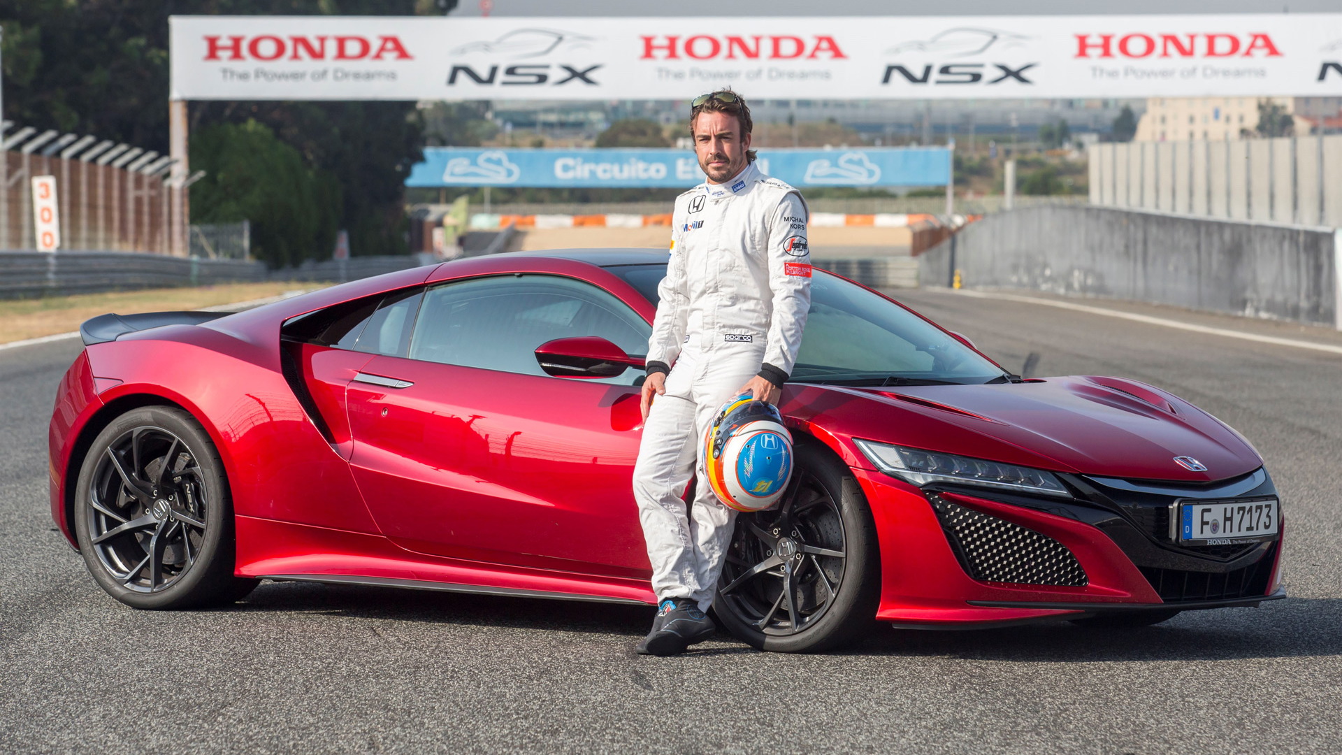 Fernando Alonso and the 2017 Acura NSX
