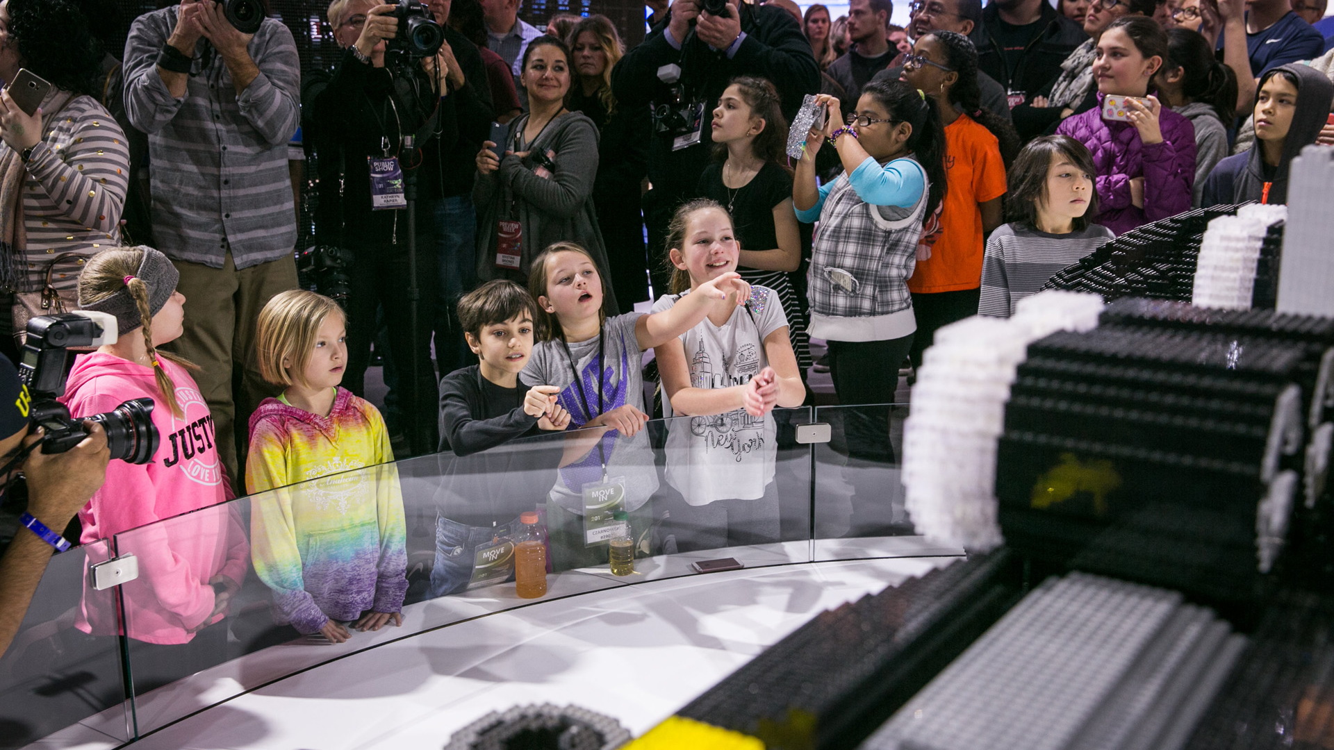 Life-size Lego Batmobile built by Chevrolet, 2017 Detroit auto show