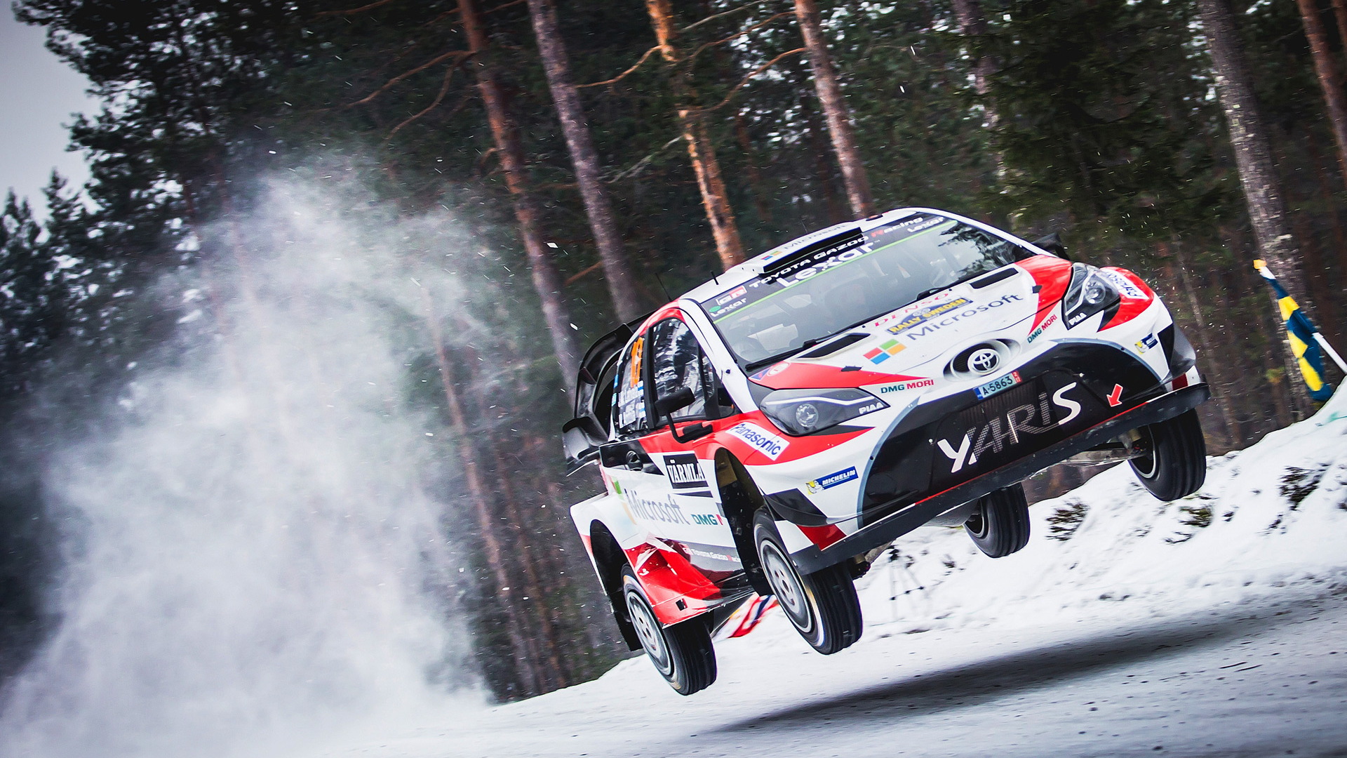 Toyota at the 2017 Rally Sweden