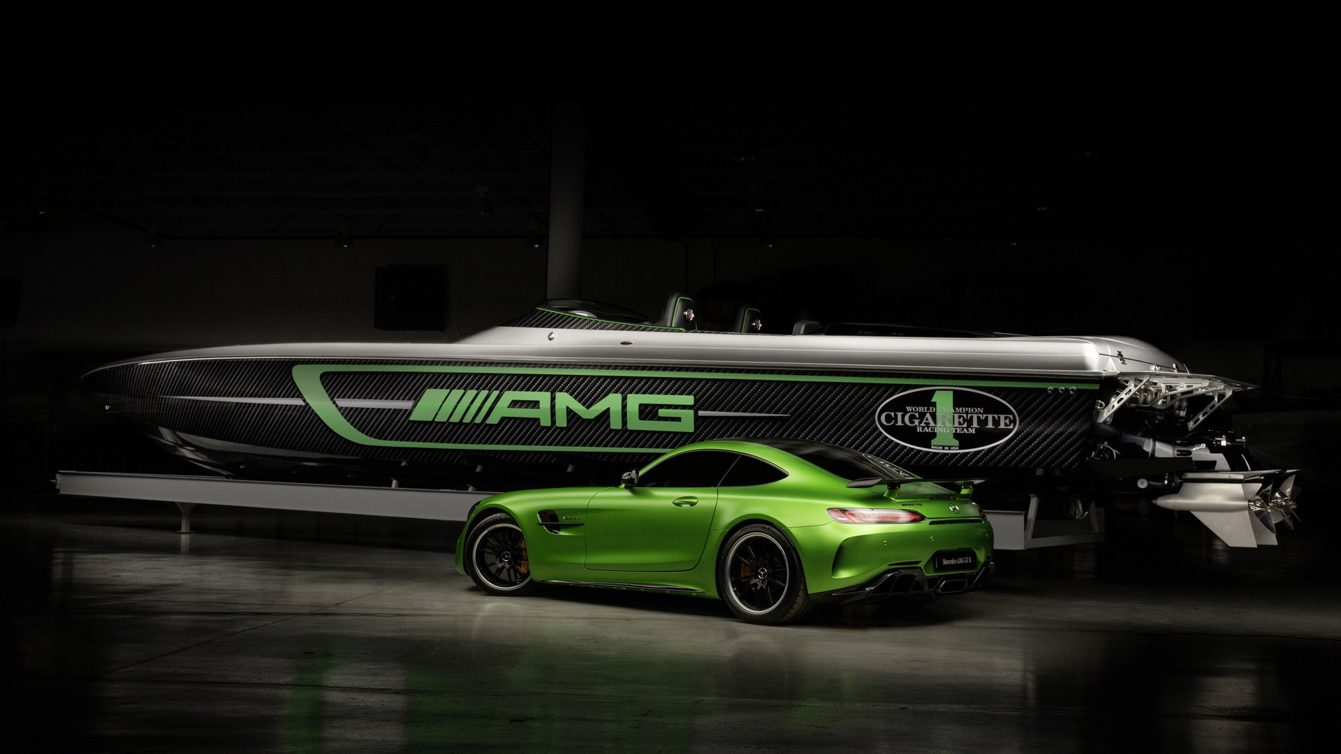 2017 Cigarette Racing 50’ Marauder AMG inspired by the 2018 Mercedes-AMG GT R