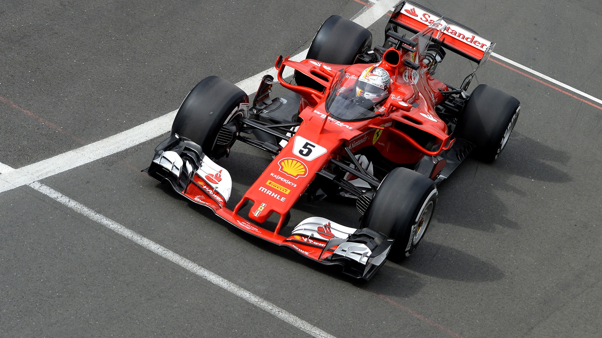 Ferrari’s Sebastian Vettel tests Formula One’s proposed Shield cockpit protection system