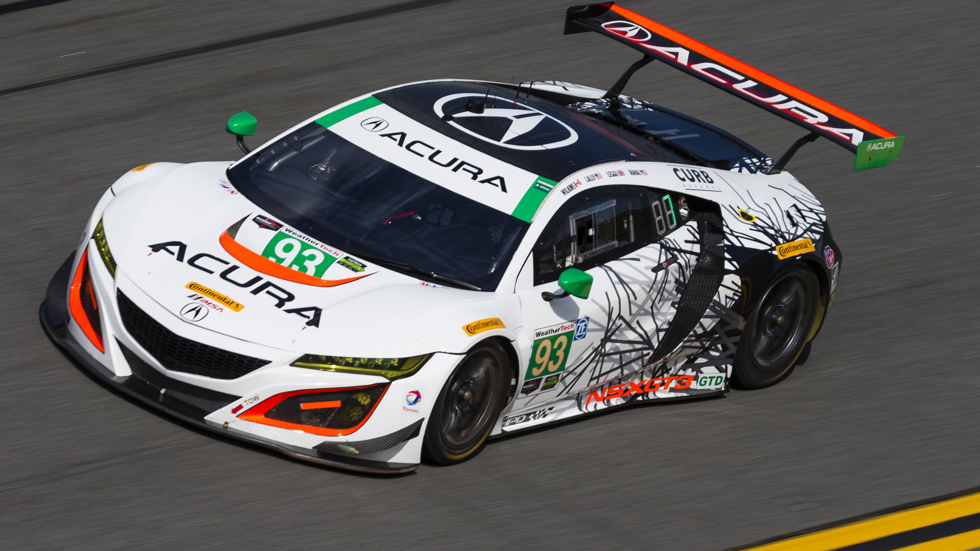 2017 Acura NSX GT3 race car competes in WeatherTech SportsCar Championship