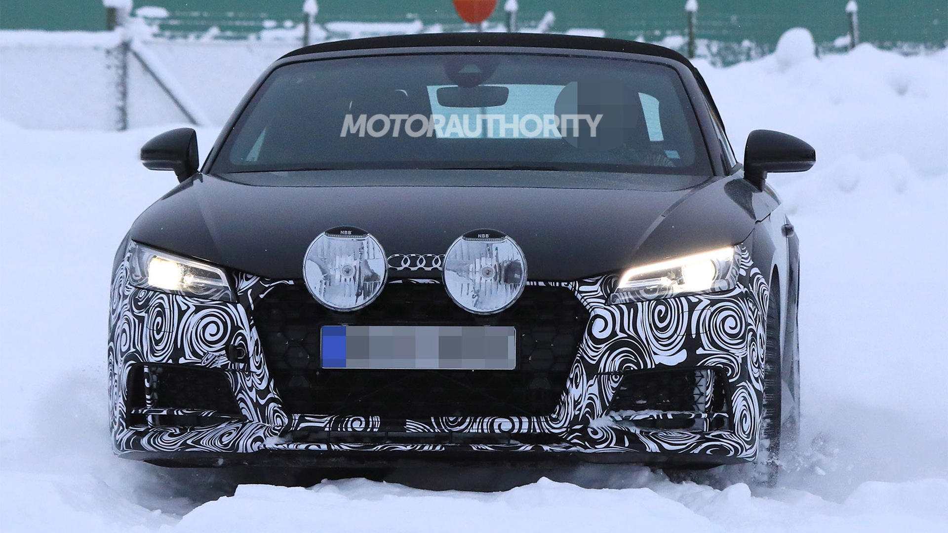 2020 Audi TT Roadster facelift spy shots - Image via S. Baldauf/SB-Medien