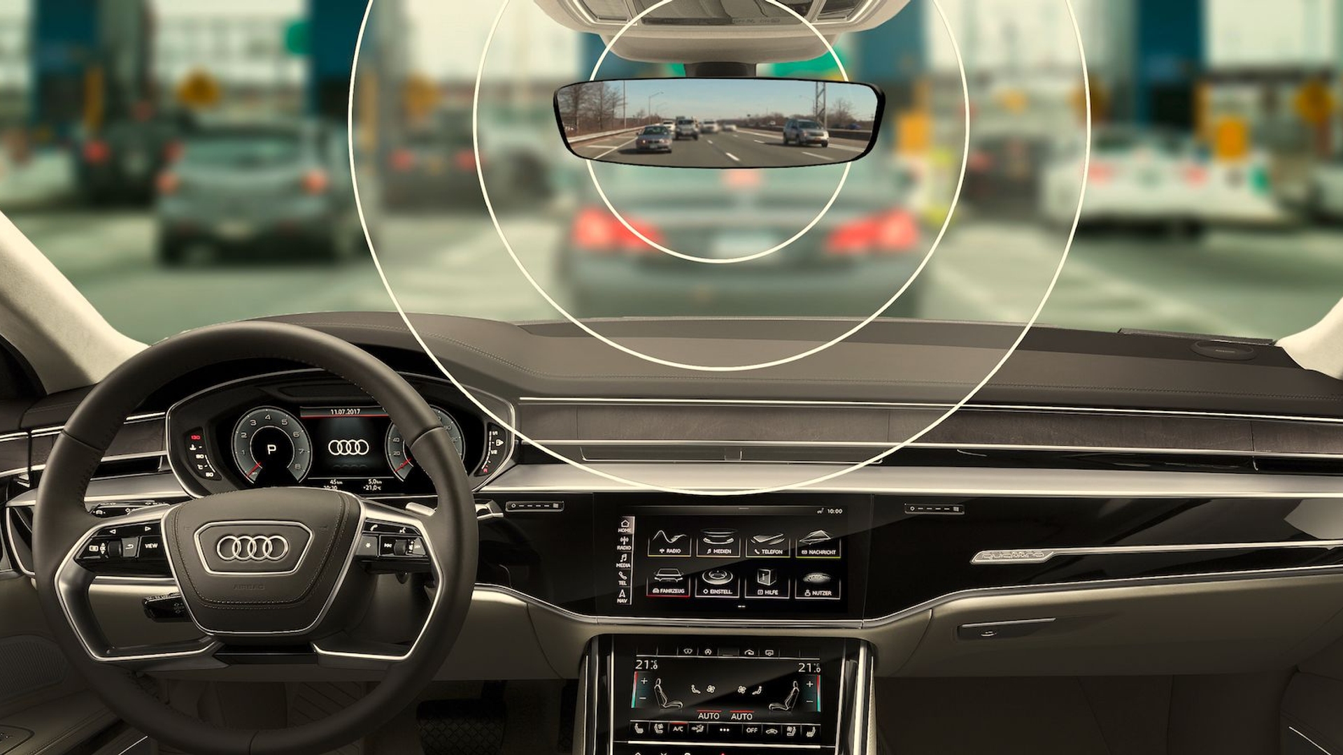 Audi integrated toll-payment technology