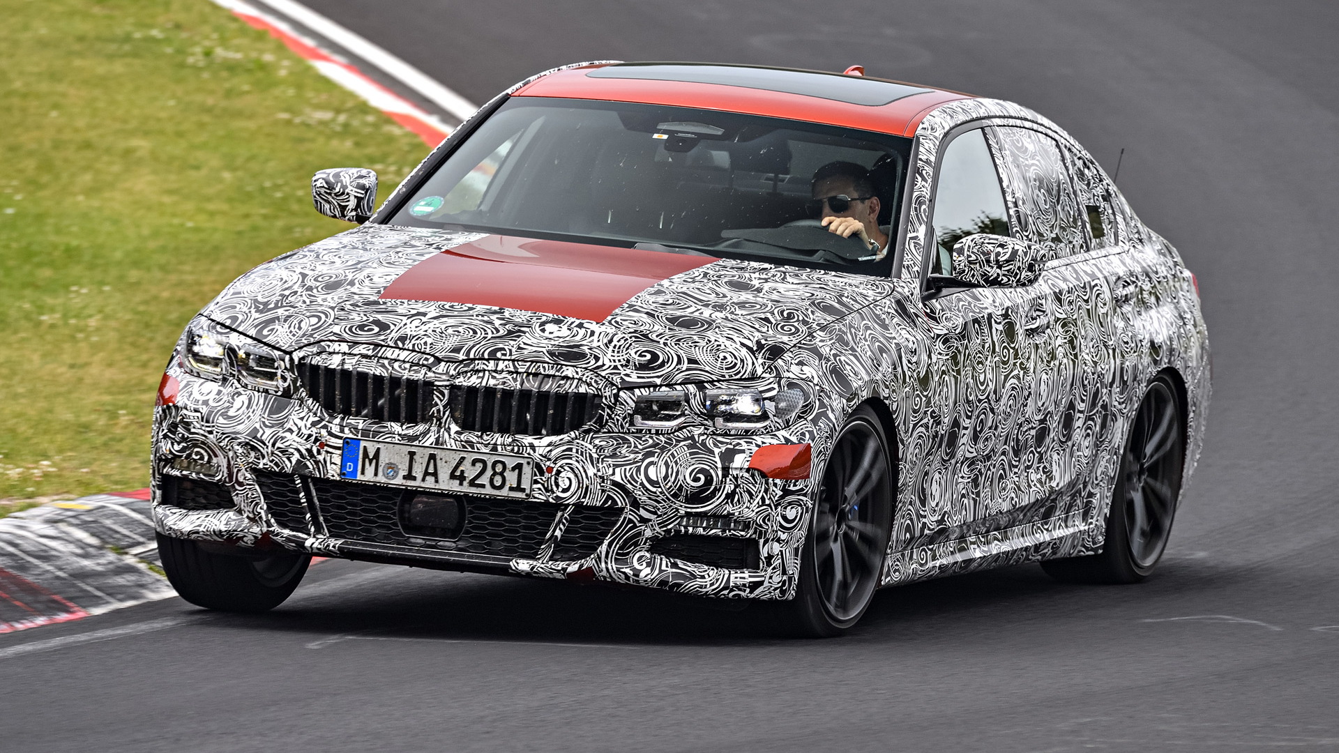 2019 BMW 3-Series prototype testing on the Nürburgring