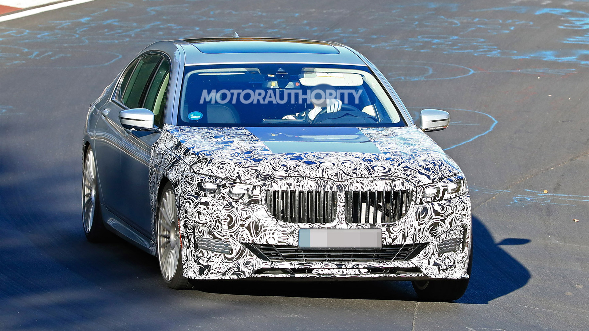 2020 BMW Alpina B7 facelift spy shots - Image via S. Baldauf/SB-Medien