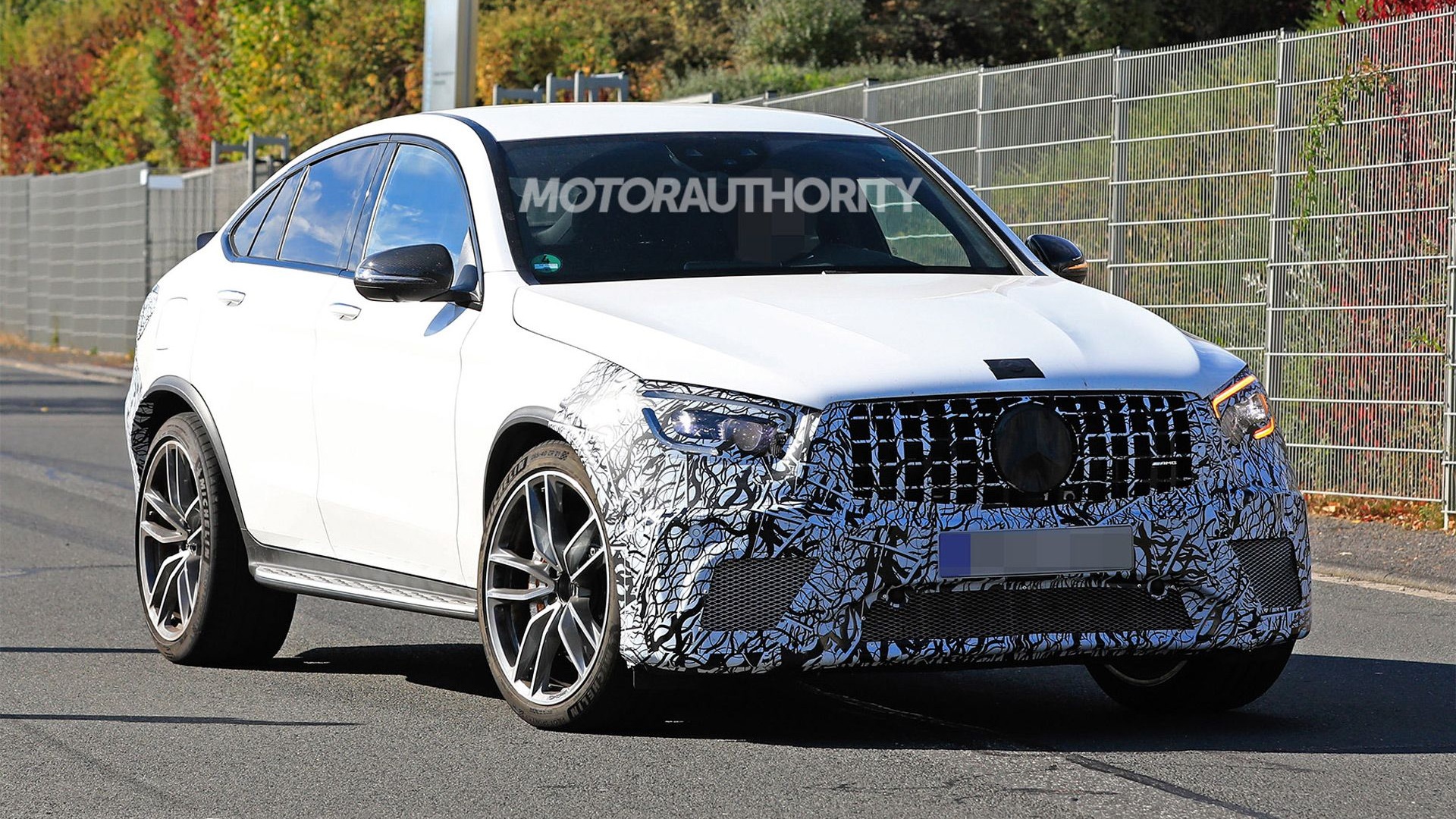 2020 Mercedes-AMG GLC63 Coupe facelift spy shots - Image via S. Baldauf/SB-Medien