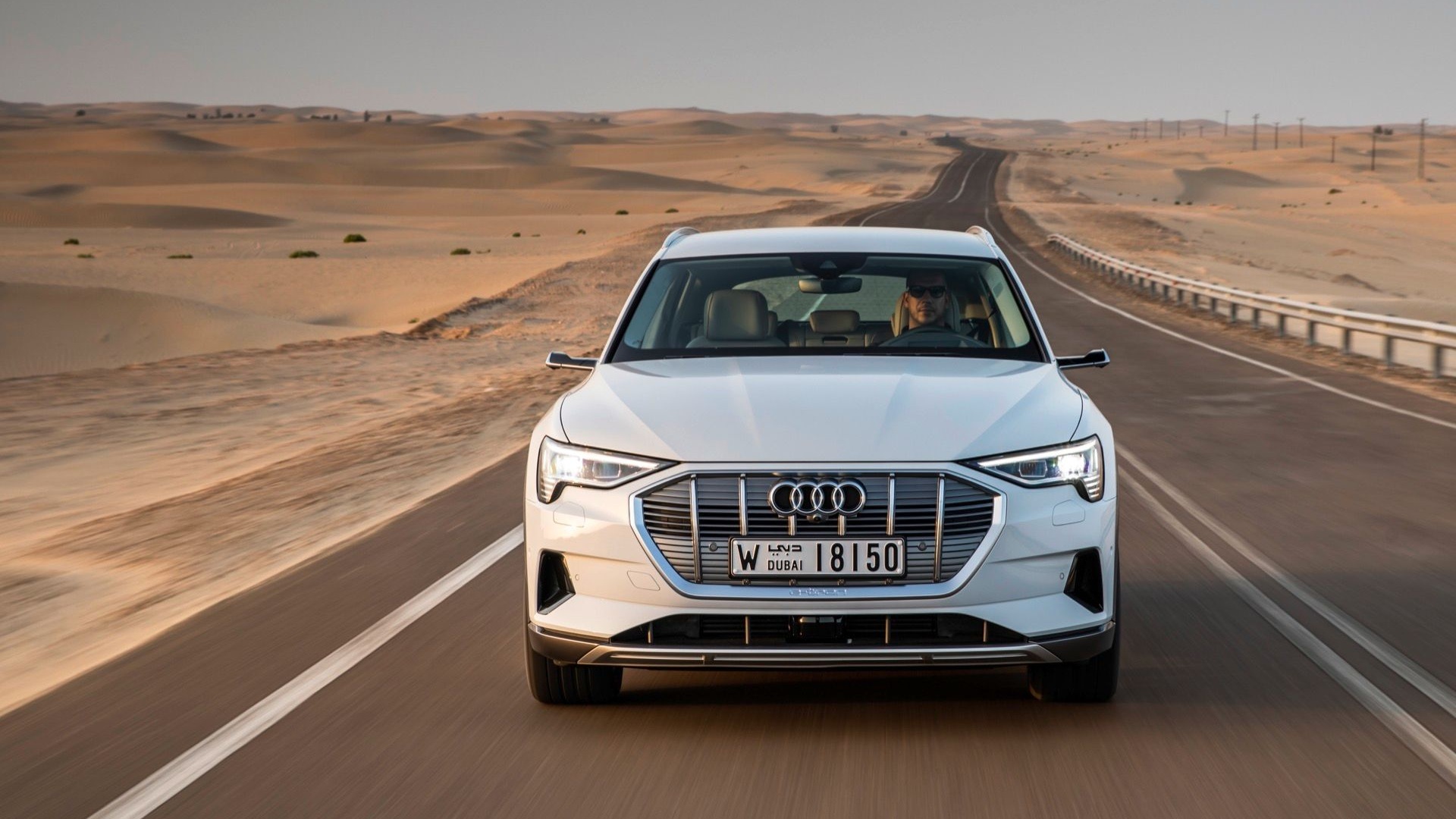 2019 Audi e-tron first drive  -  Abu Dhabi UAE, December 2018