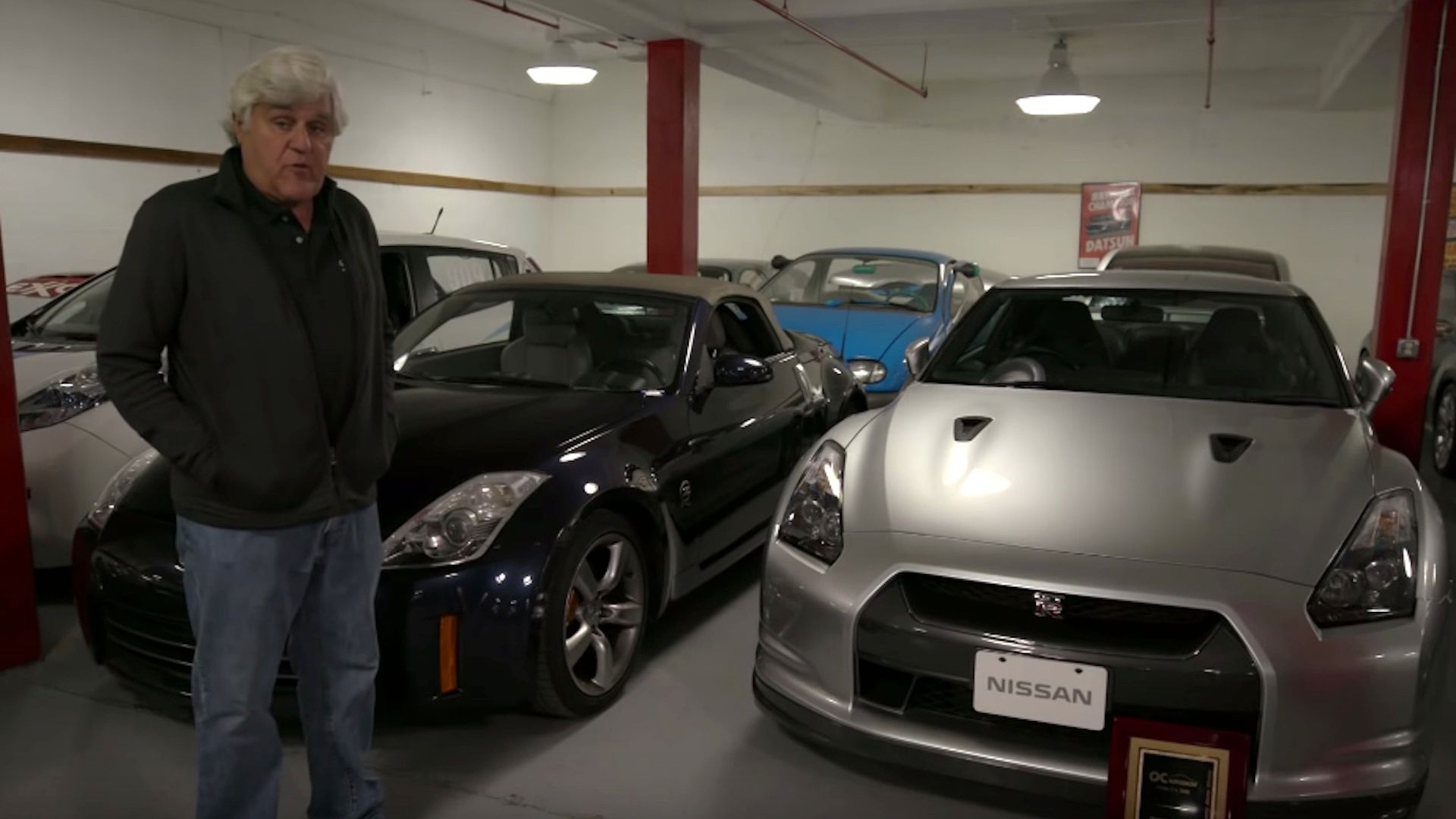 Jay Leno at Nissan Heritage Collection