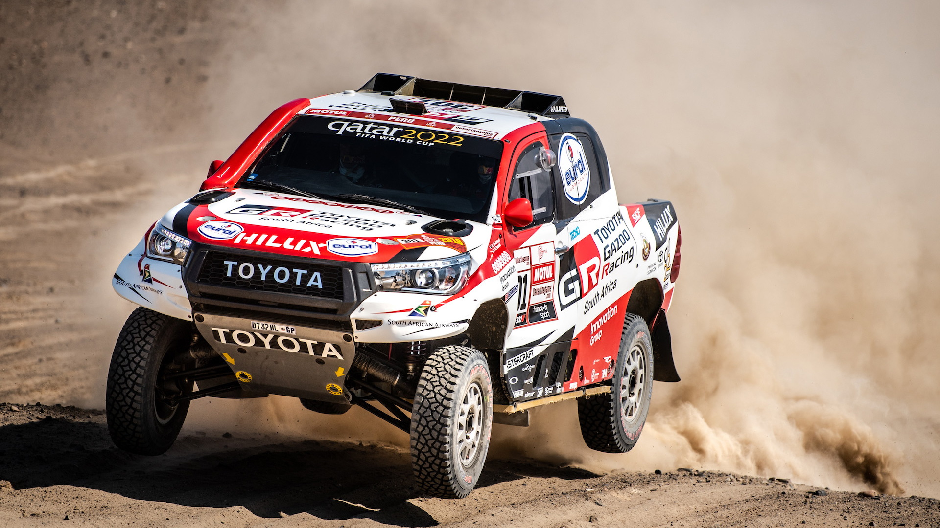 Toyota Hilux at the 2019 Dakar rally