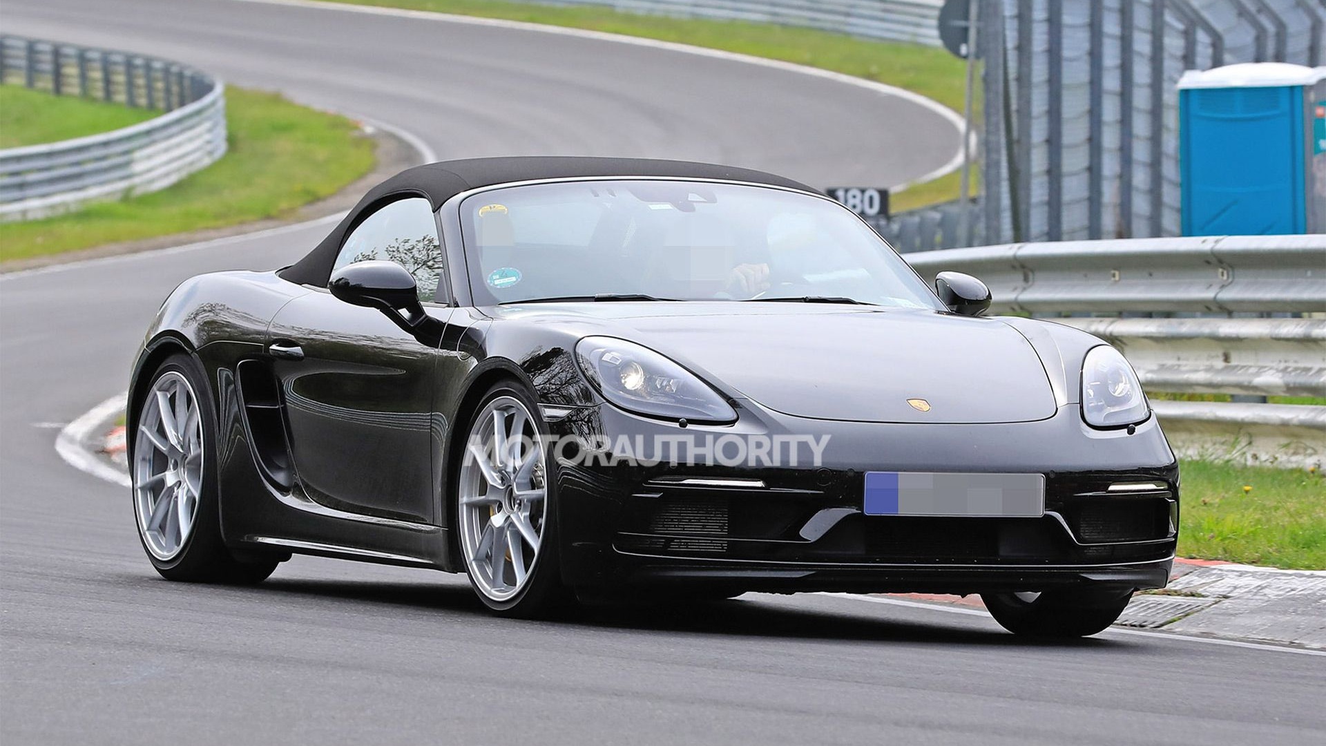 2020 Porsche 718 Boxster Touring Package spy shots - Image via S. Baldauf/SB-Medien