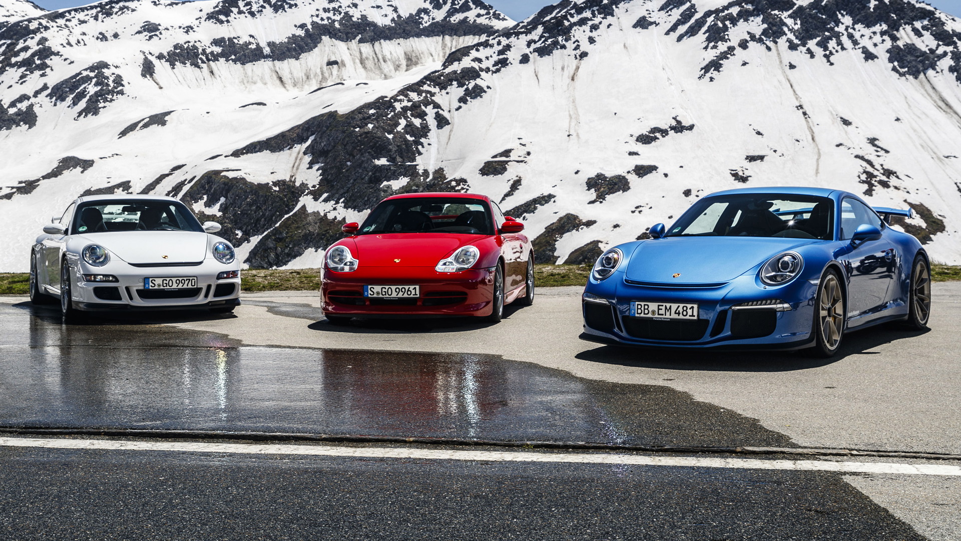 996, 997 and 991 Porsche 911 GT3 generations