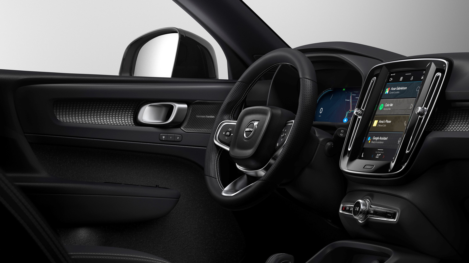 Volvo XC40 Electric Interior Revealed, Infotainment Runs on Android