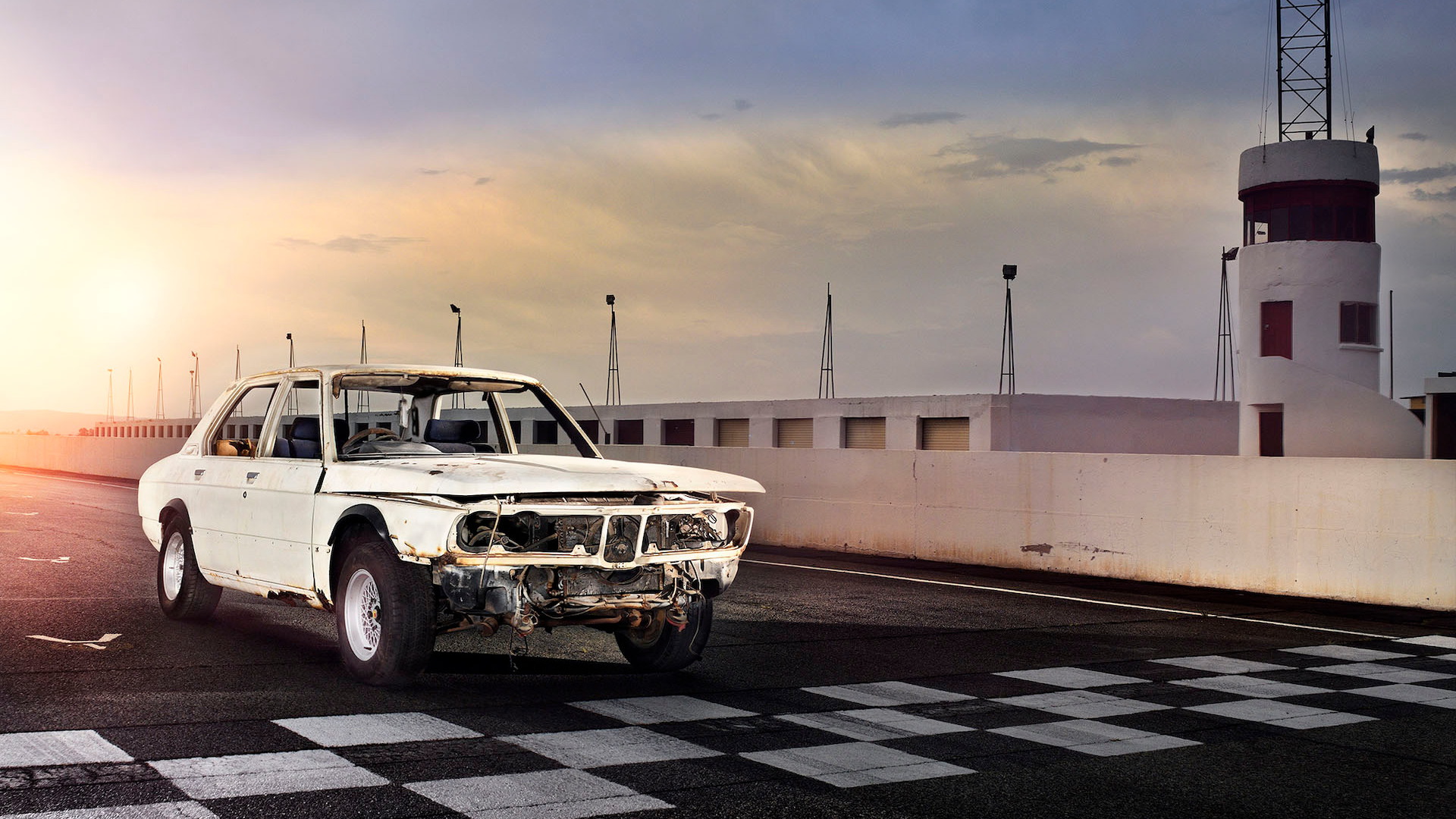 The restored BMW 530 MLE returns home