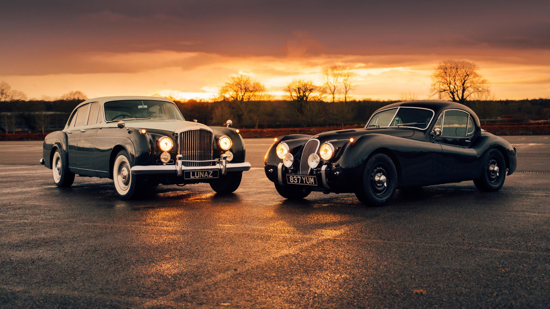1961 Bentley S3 and 1953 Jaguar XK120 EV conversion by Lunaz