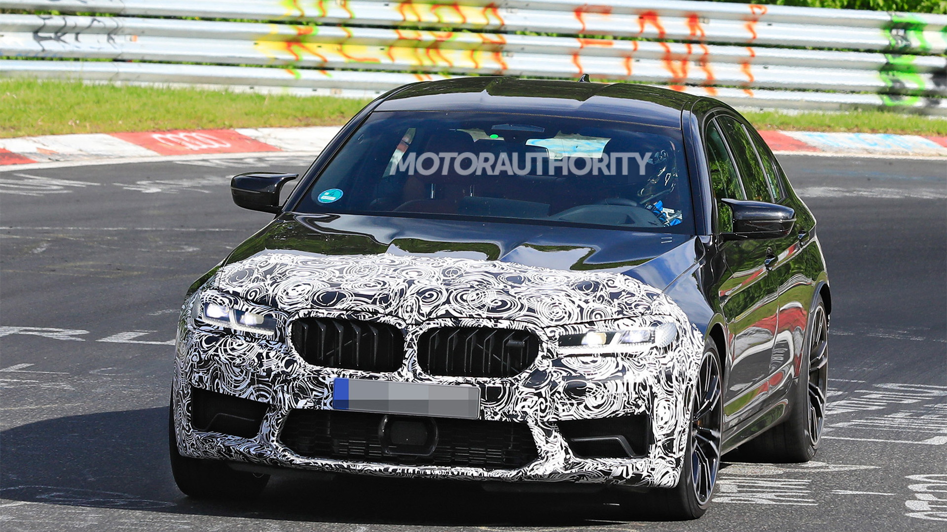 2021 BMW M5 facelift spy shots - Photo credit: S. Baldauf/SB-Medien