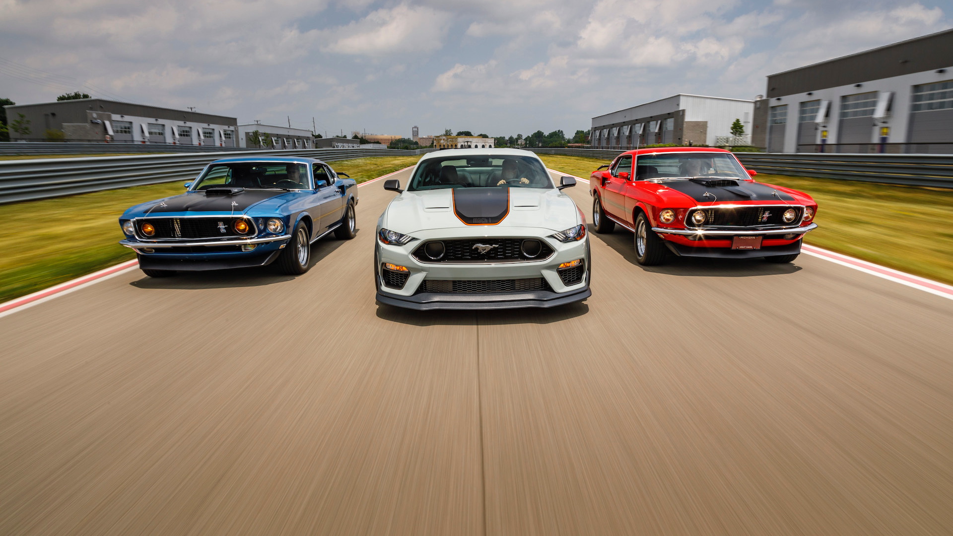 2021 Ford Mustang Mach 1 and 1969 Mustang Mach 1