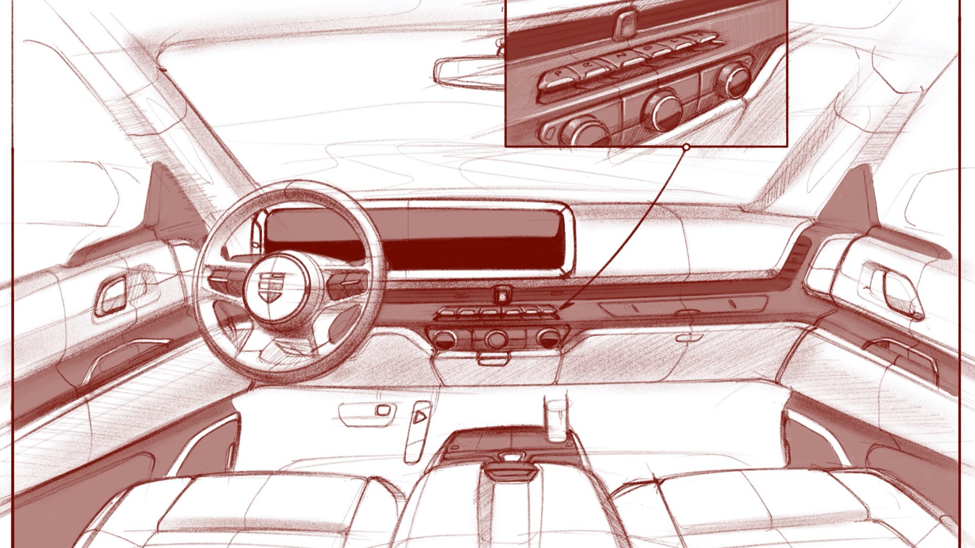 Lordstown Endurance interior sketches in advance of reveal