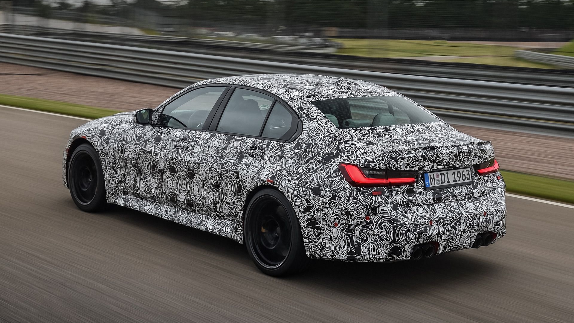 Teaser for BMW M3 debuting in September 2020