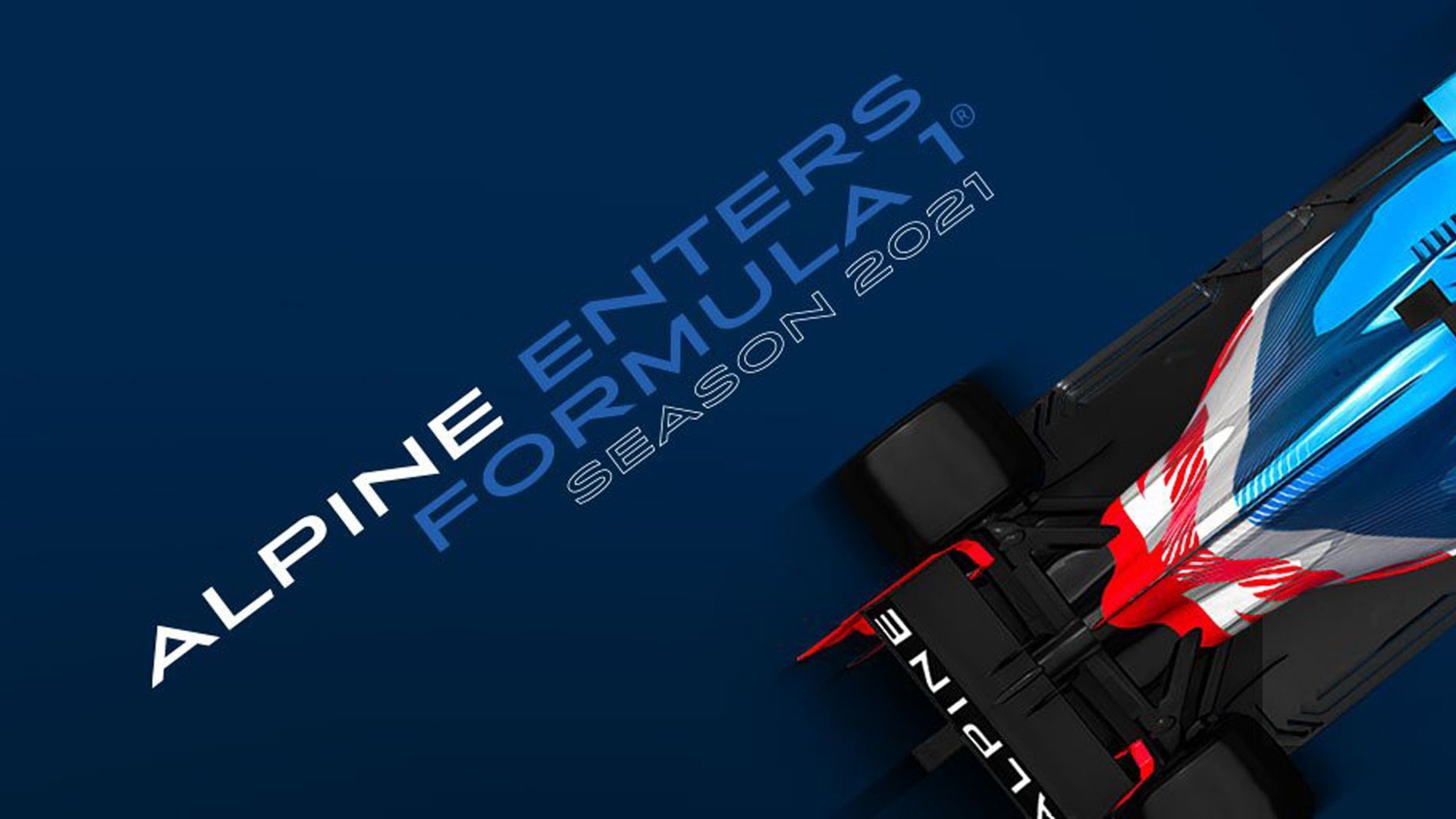Alpine livery for 2021 Formula One World Championship