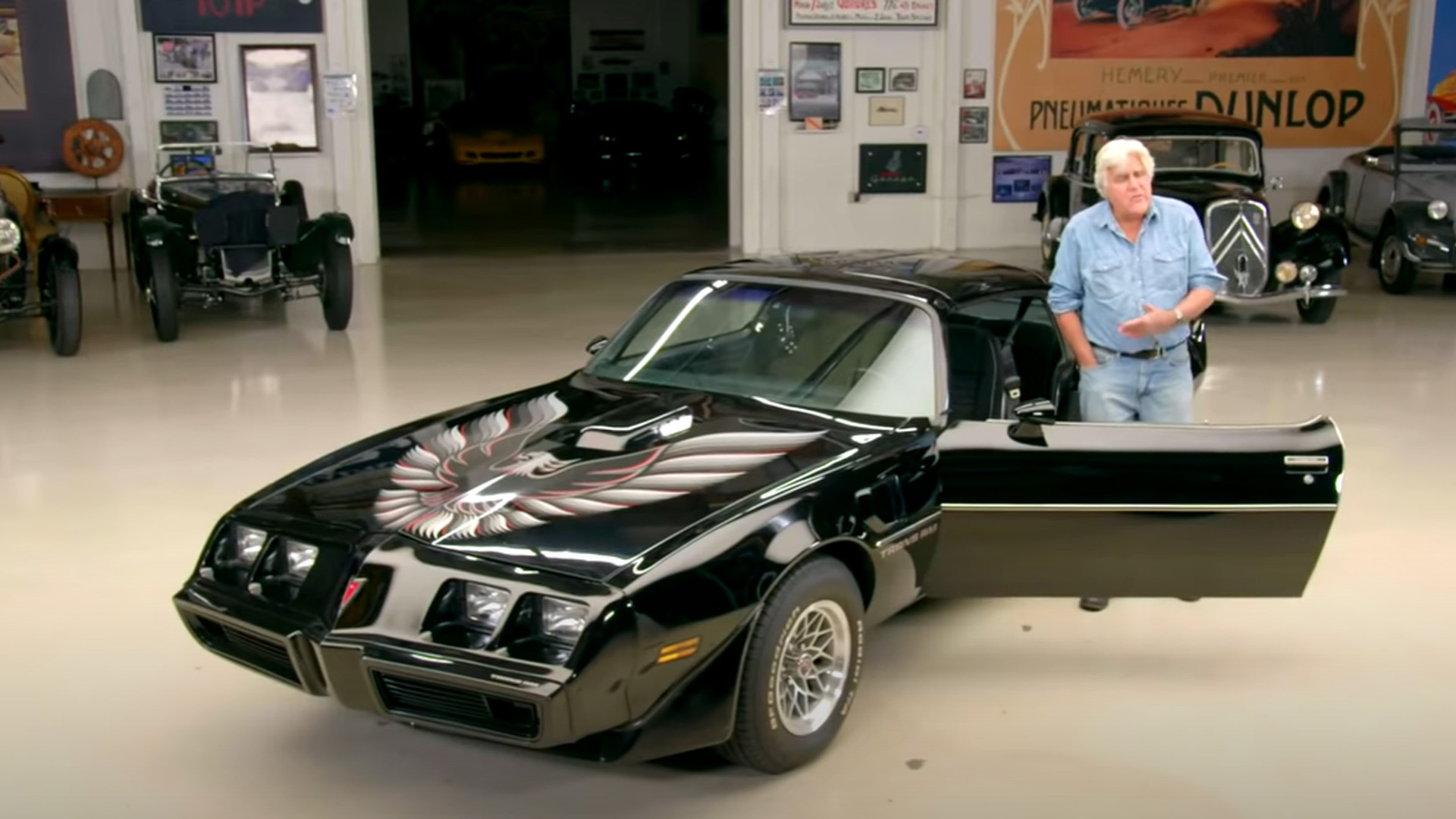 Jay Leno and a 1979 Pontiac Firebird Trans Am