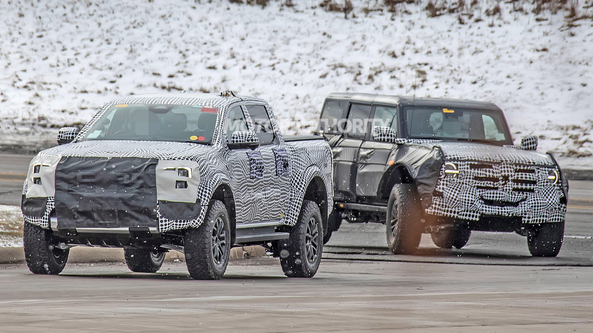 2023 Ford Ranger Raptor spy shots - Photo credit: S. Baldauf/SB-Medien