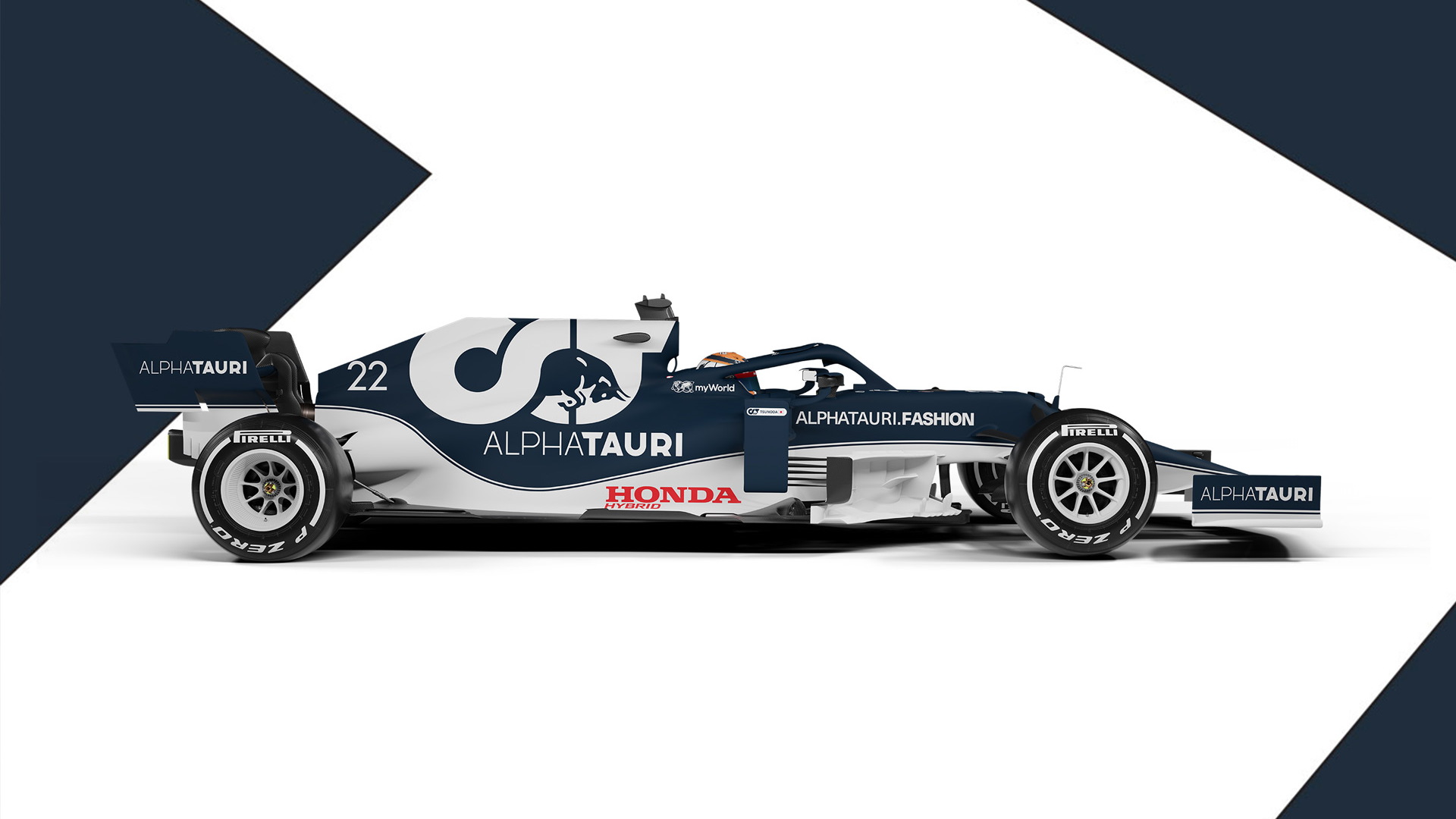 2021 AlphaTauri AT02 Formula One race car
