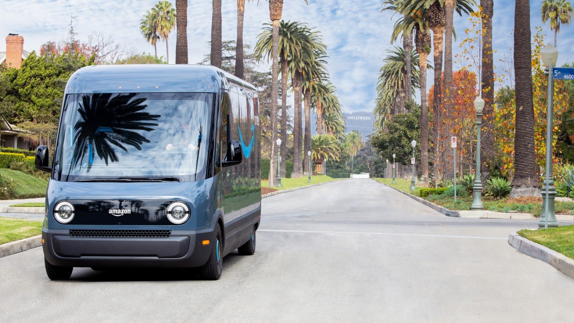 Rivian Amazon electric delivery truck