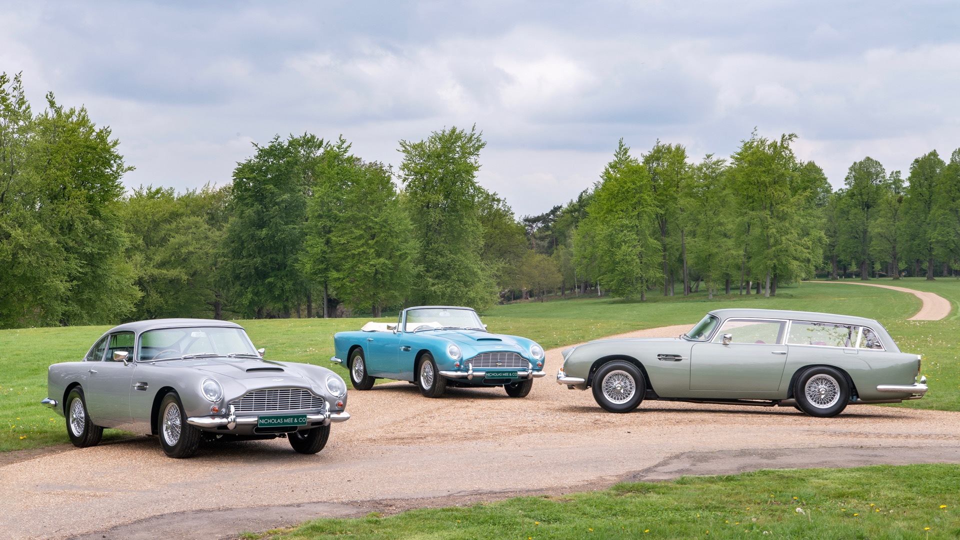 Aston Martin DB5 trio (Photo by Nicholas Mee & Co.)