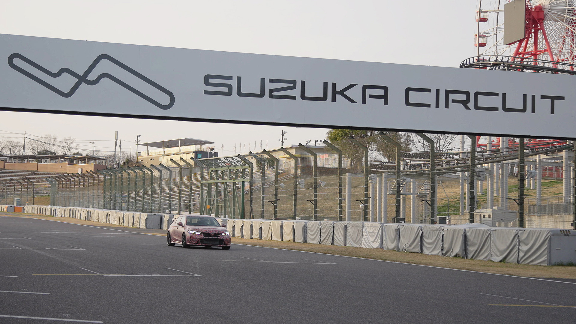 2023 Honda Civic Type R prototype testing at Suzuka International Racing Course