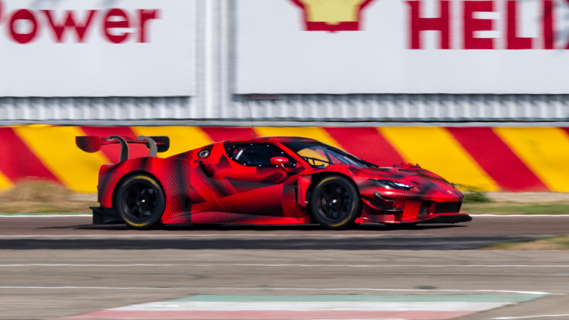 Teaser for Ferrari 296 GT3 race car