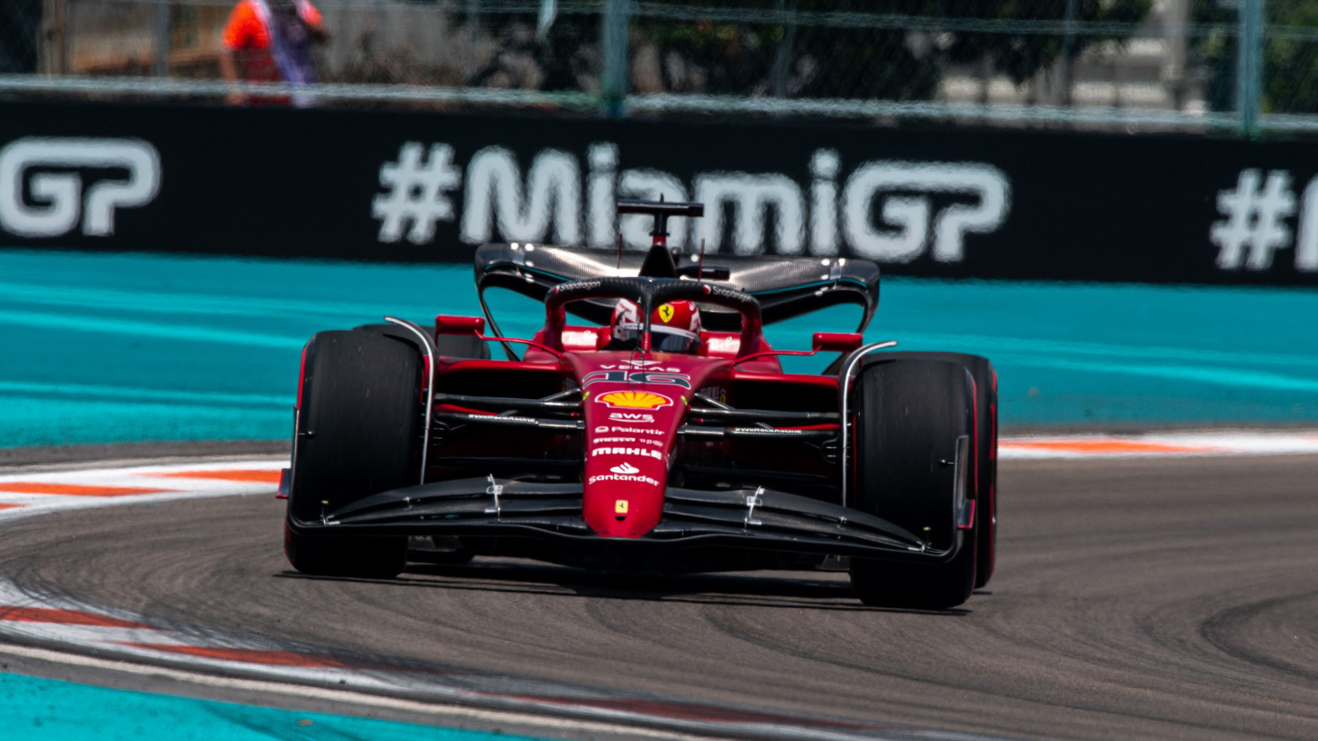 Ferrari's Charles Leclerc at the 2022 Formula One Miami Grand Prix