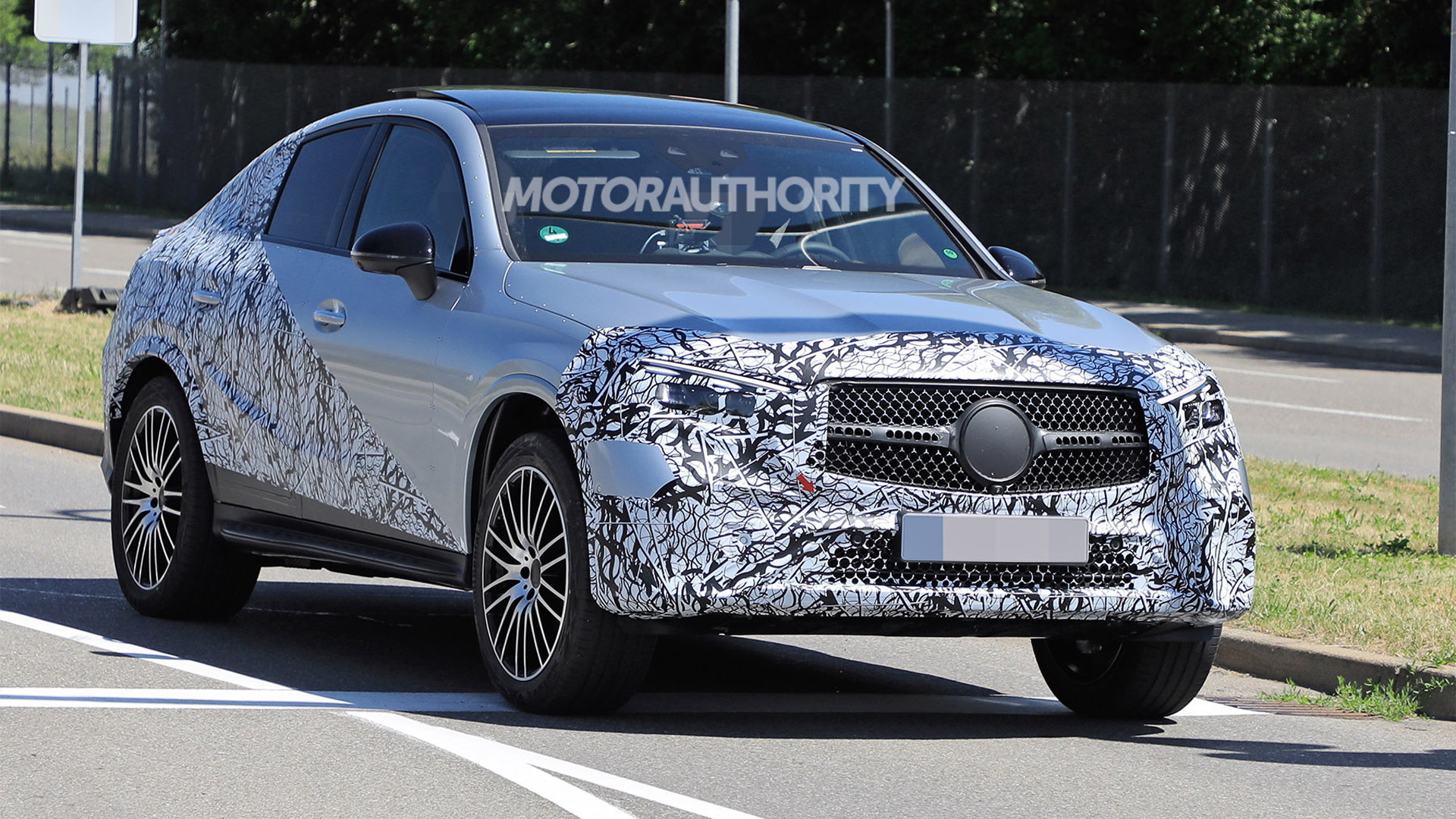 2024 MercedesBenz GLCClass Coupe spy shots and video Coupelike