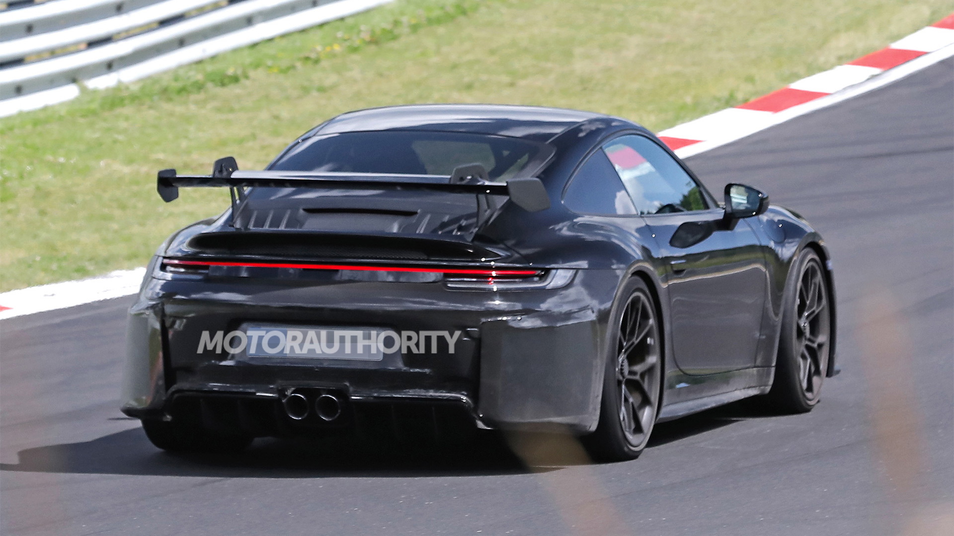 2024 Porsche 911 GT3 facelift spy shots Photo credit S. Baldauf/SB