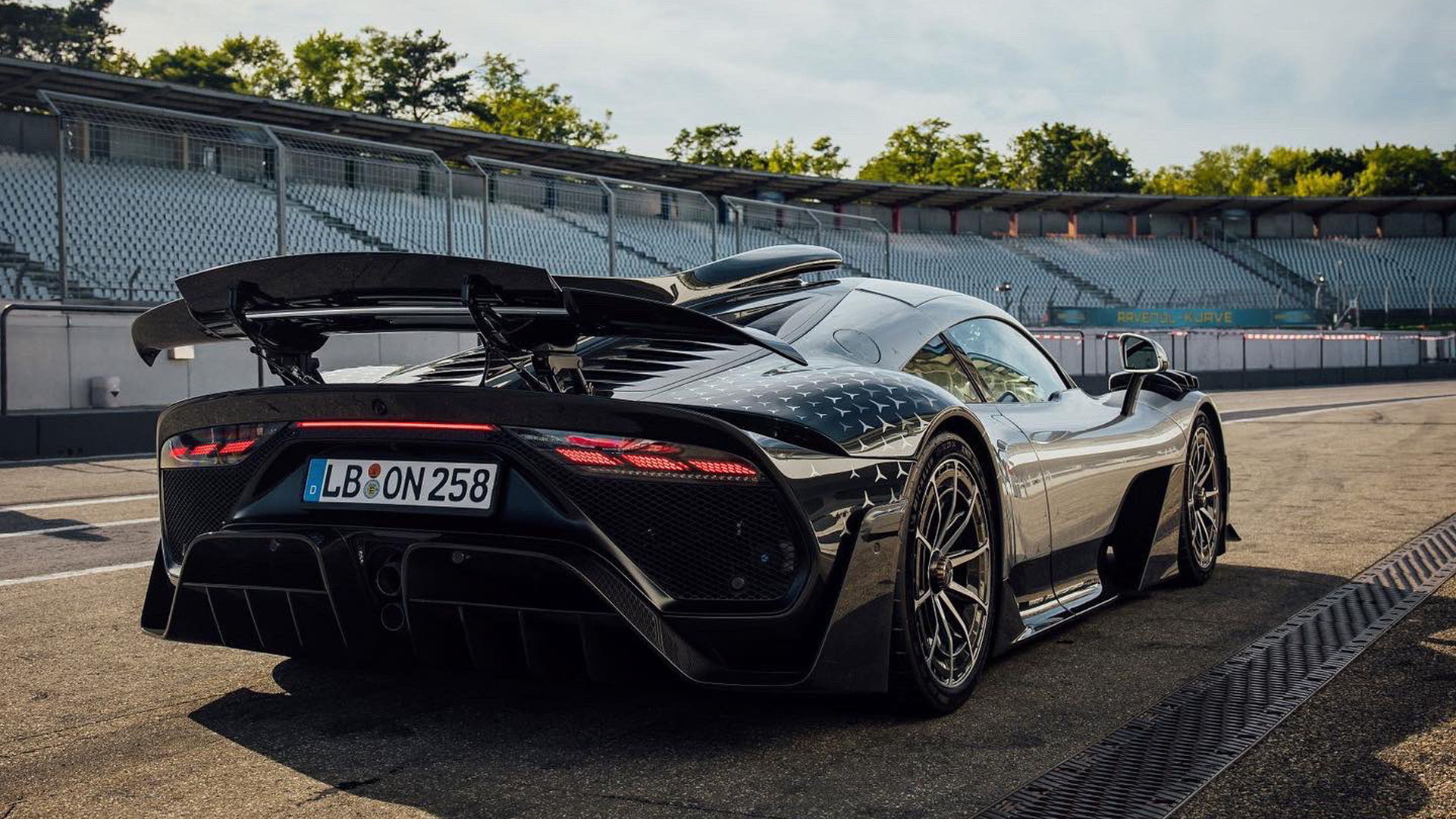 Maro Engel drives the Mercedes-Benz AMG One at the Hockenheimring