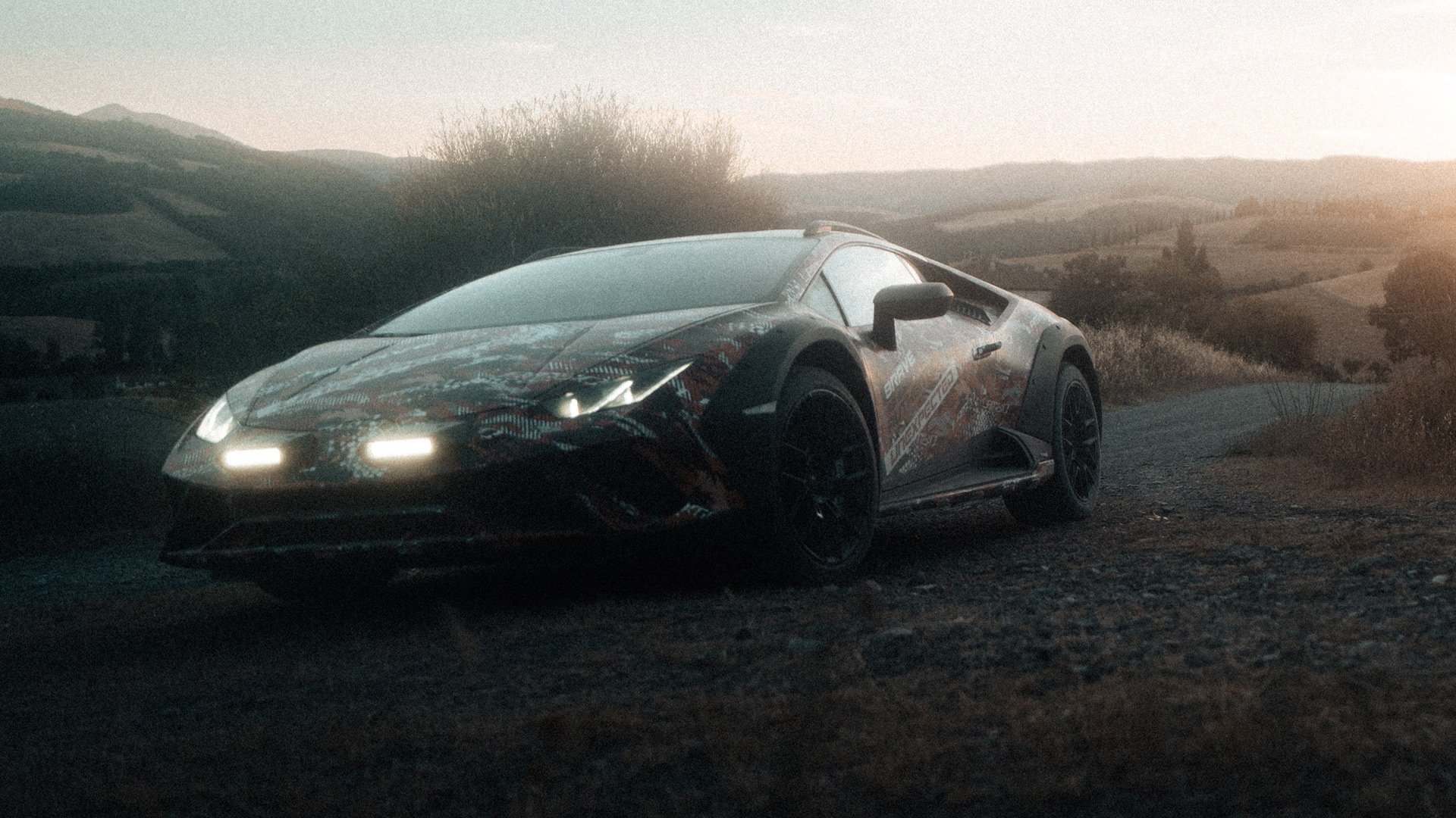 Teaser for Lamborghini Huracan Sterrato