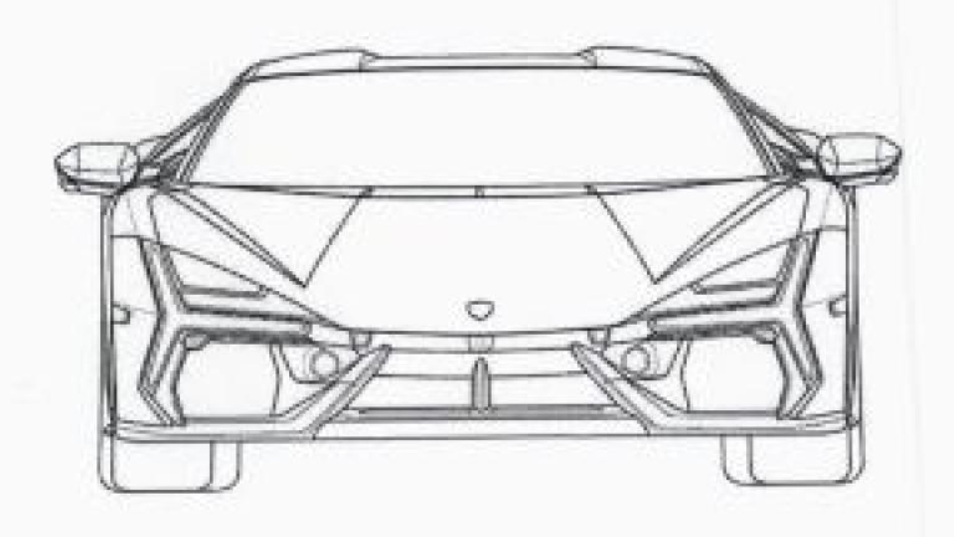Alleged patent drawings for Lamborghini Aventador successor