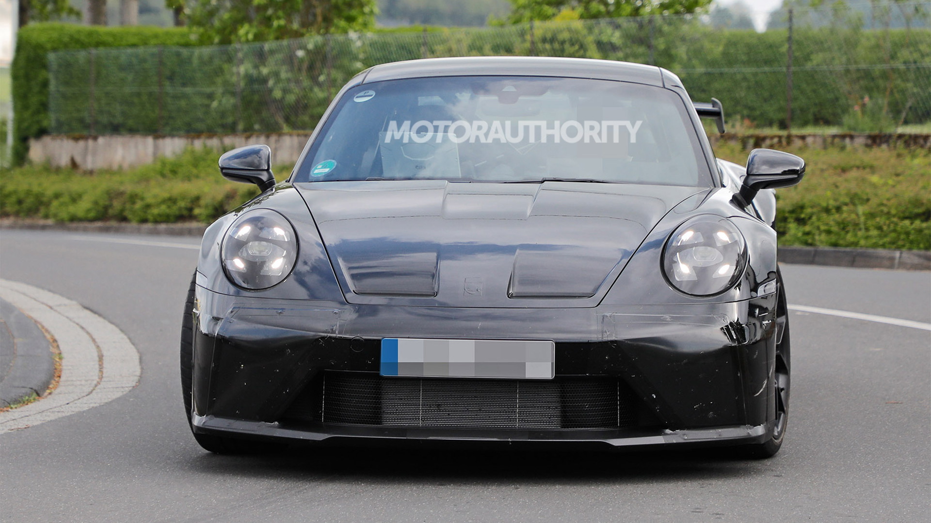 2024 Porsche 911 GT3 facelift spy shots - Photo credit: Baldauf