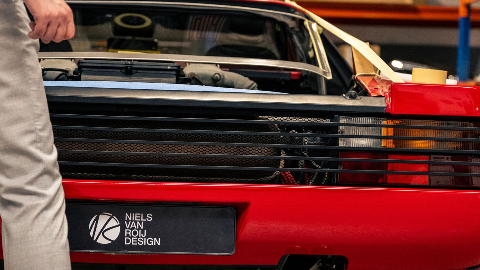 Ferrari Testarossa targa conversion at Niels van Roij Design