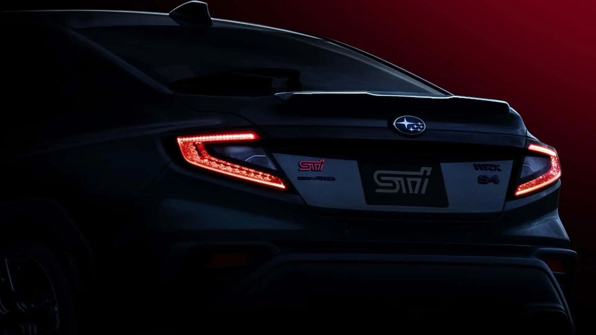 Teaser for Subaru WRX S4 STI Sport prototype debuting at 2023 Tokyo Auto Salon