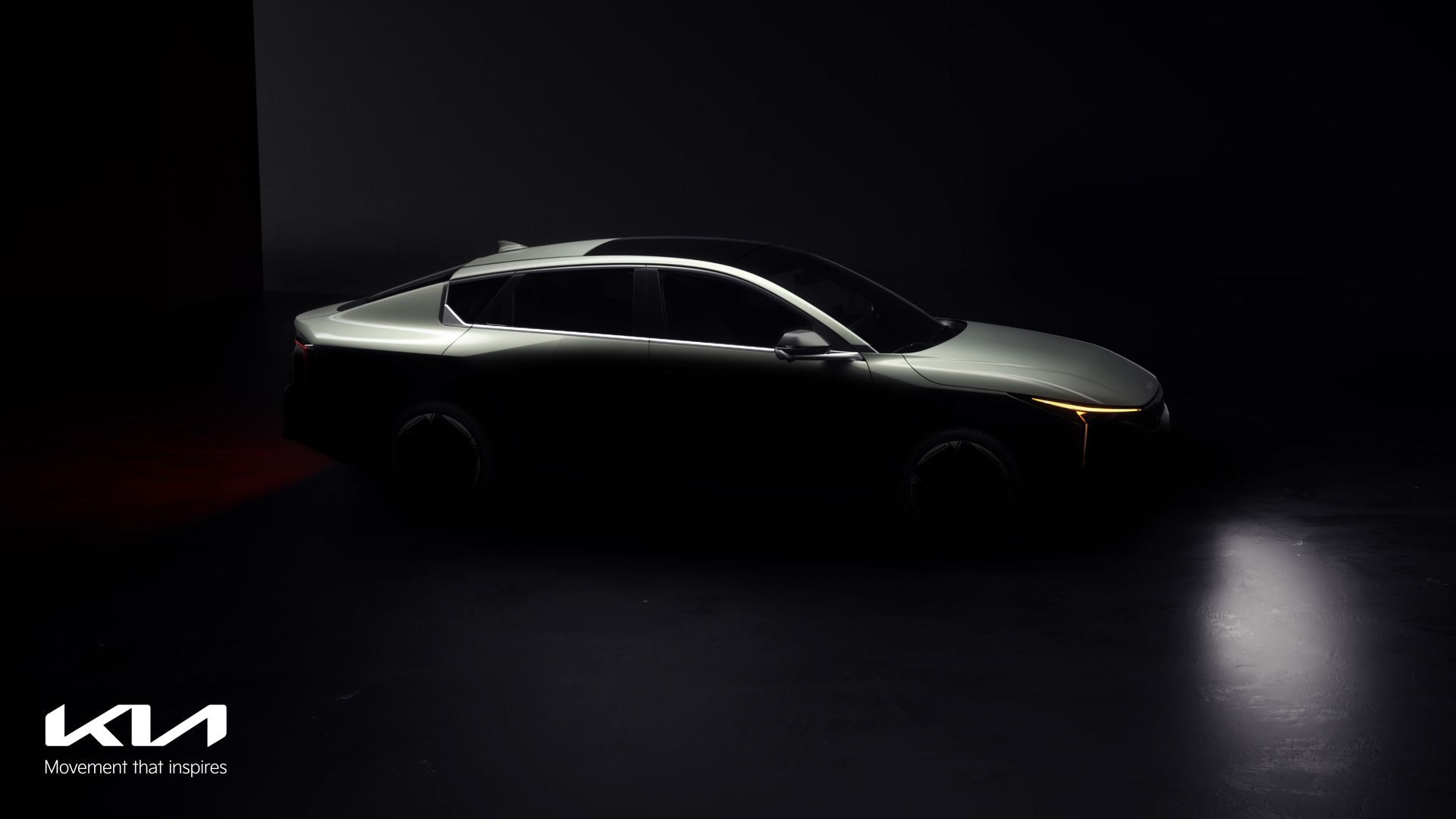 Teaser for 2025 Kia K4 debuting at 2024 New York auto show
