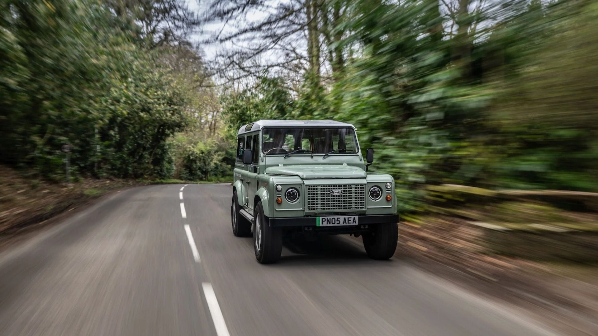 Land Rover Defender EV conversion by Protean