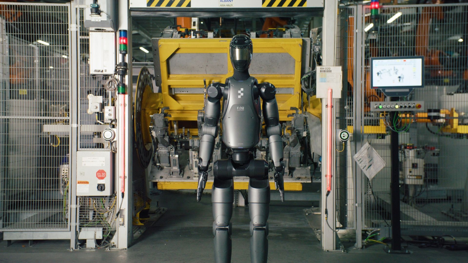 Figure 02 humanoid robot test at BMW plant in Spartanburg, South Carolina