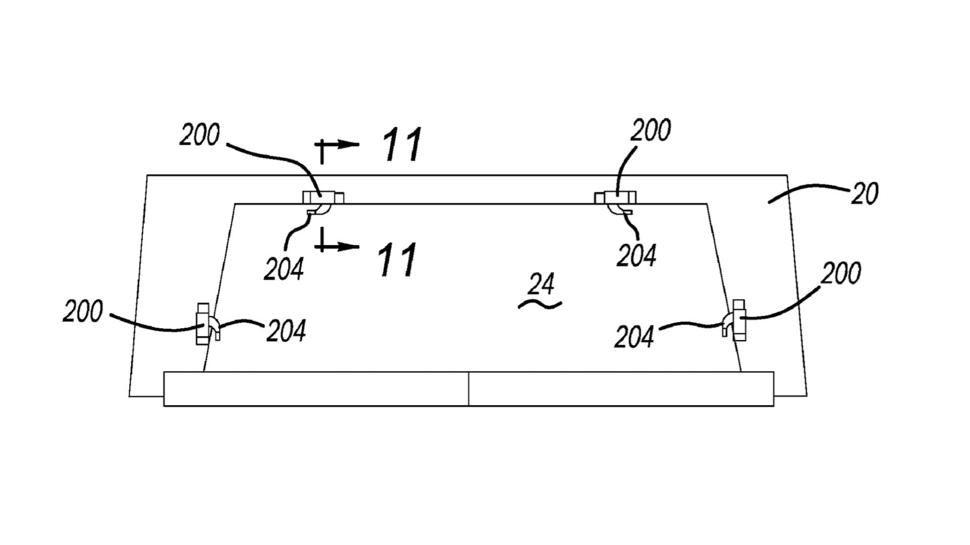 Stellantis removable window patent image