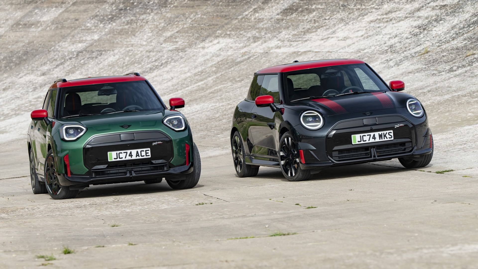 Mini John Cooper Works Cooper and Aceman EVs