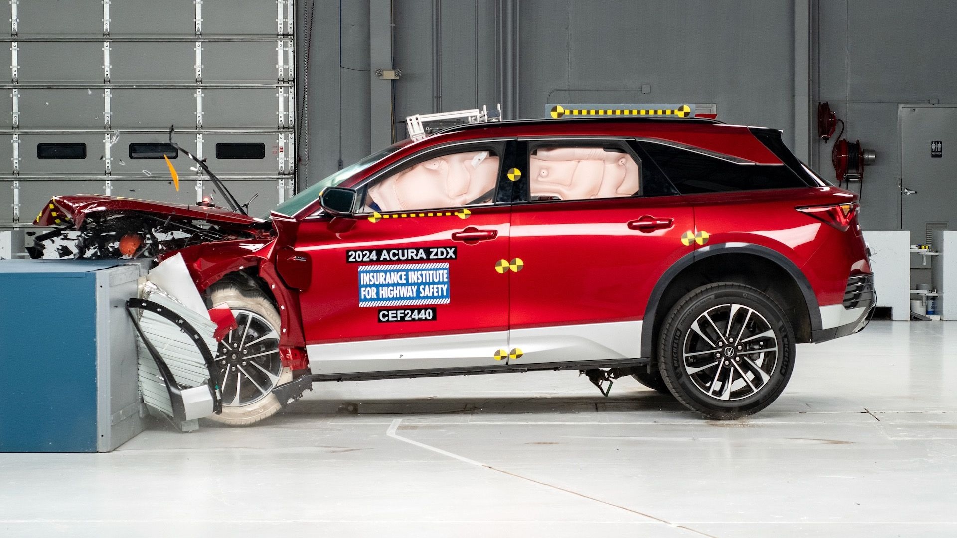 2024 Acura ZDX crash-test results from the IIHS