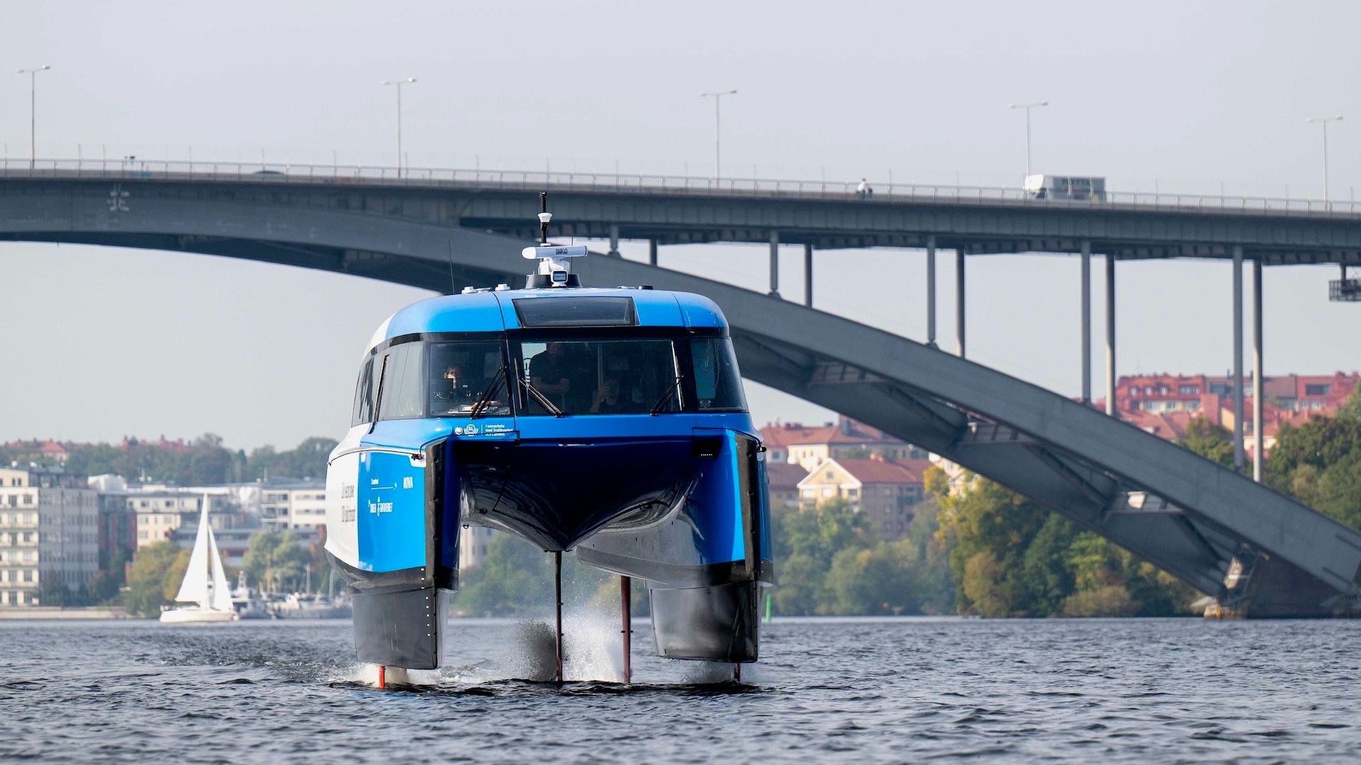 Candela electric hydrofoil ferry enters service in Stockholm